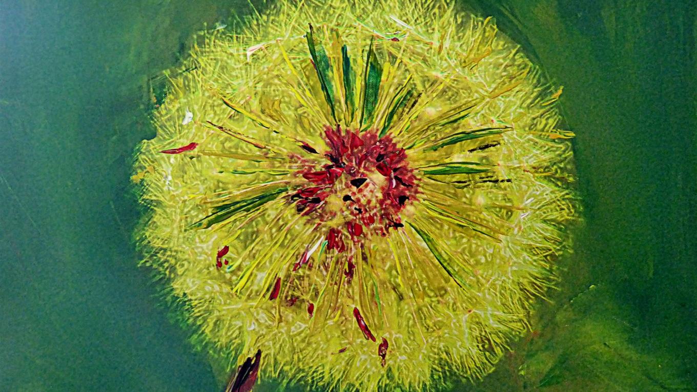 Hybrid-Kunst Fotografie, Grafikdesign und Acrylfarbe in Spachteltechnik